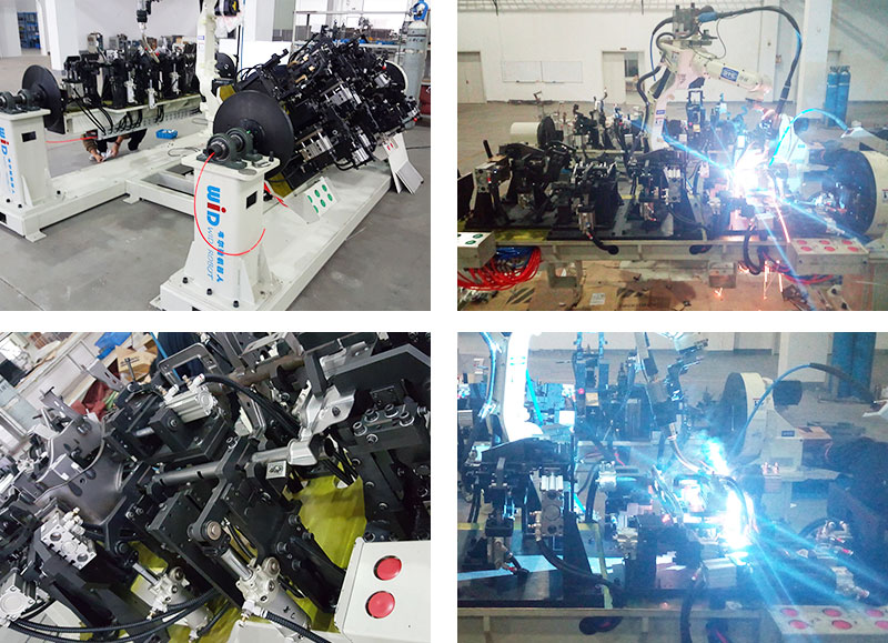 汽車零部件機(jī)器人雙工位焊接工作站案例！